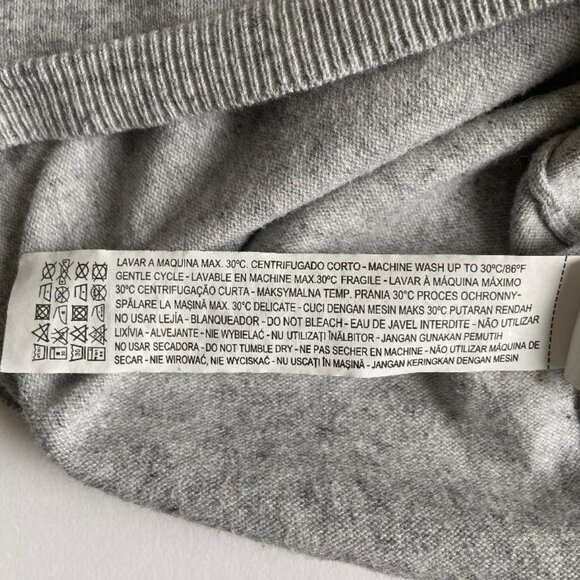 🆕 Zara Kid's Light Grey Knit Cardigan - Picture 6 of 8